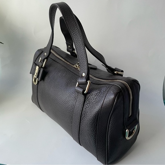 Gucci Leather Handbag Dark Brown Authentic - Picture 3 of 16